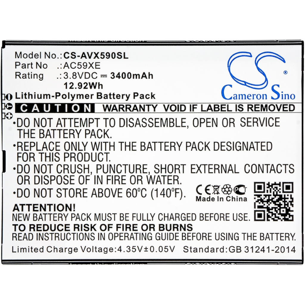 Batterie de téléphone portable Archos CS-AVX590SL