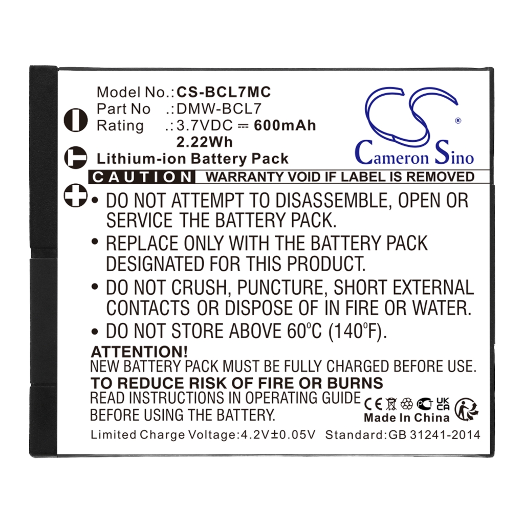 Camera Battery Panasonic Lumix DMC-SZ9K