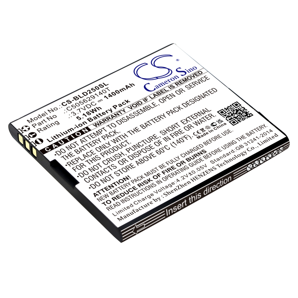 Batterie de téléphone portable BLU CS-BLD250SL