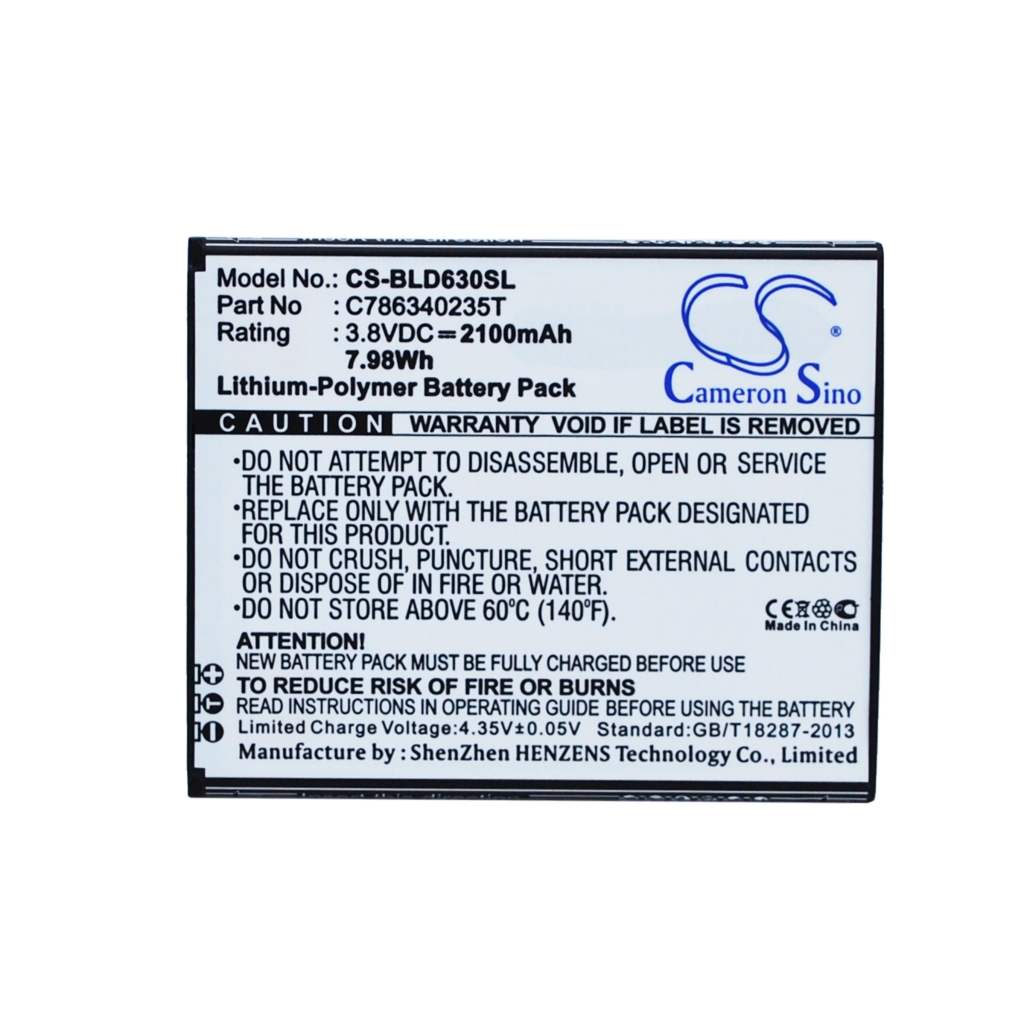 Batterie de téléphone portable BLU CS-BLD630SL