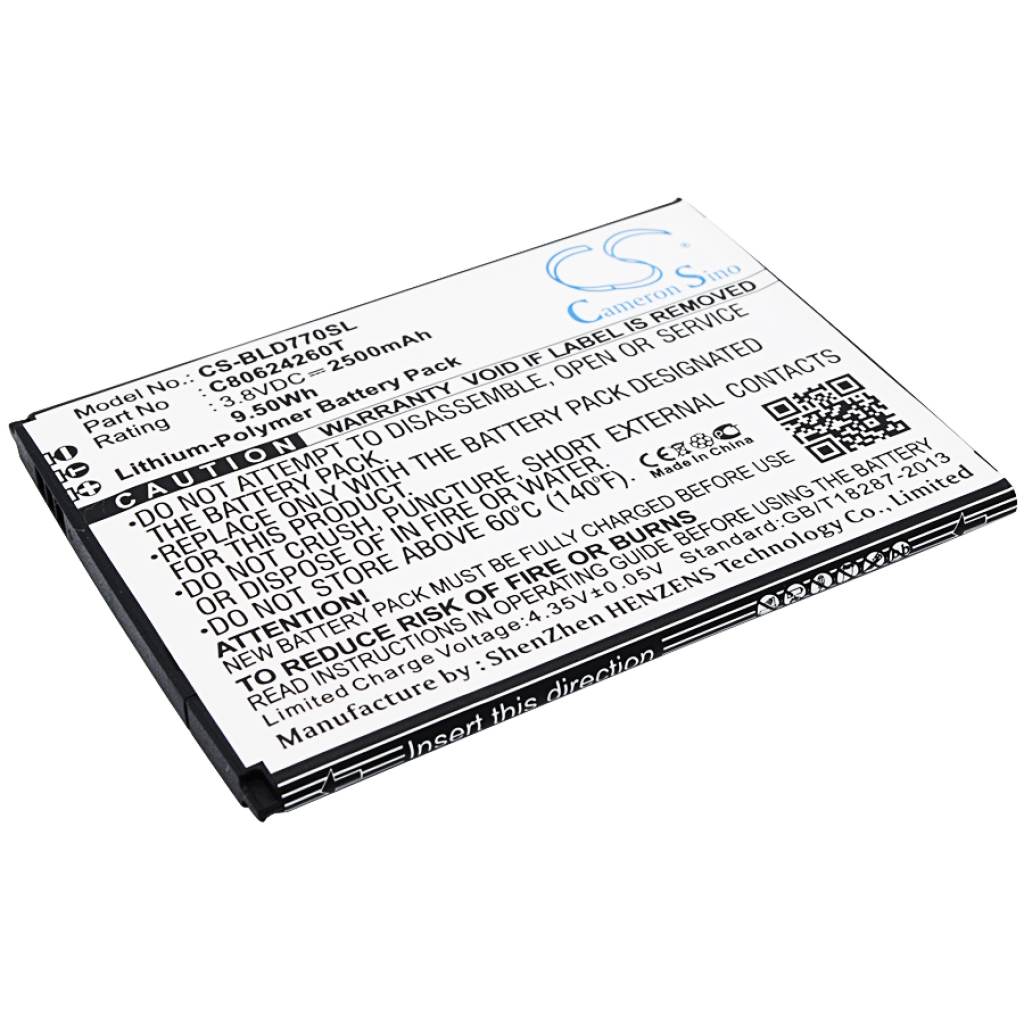 Batterie de téléphone portable BLU CS-BLD770SL