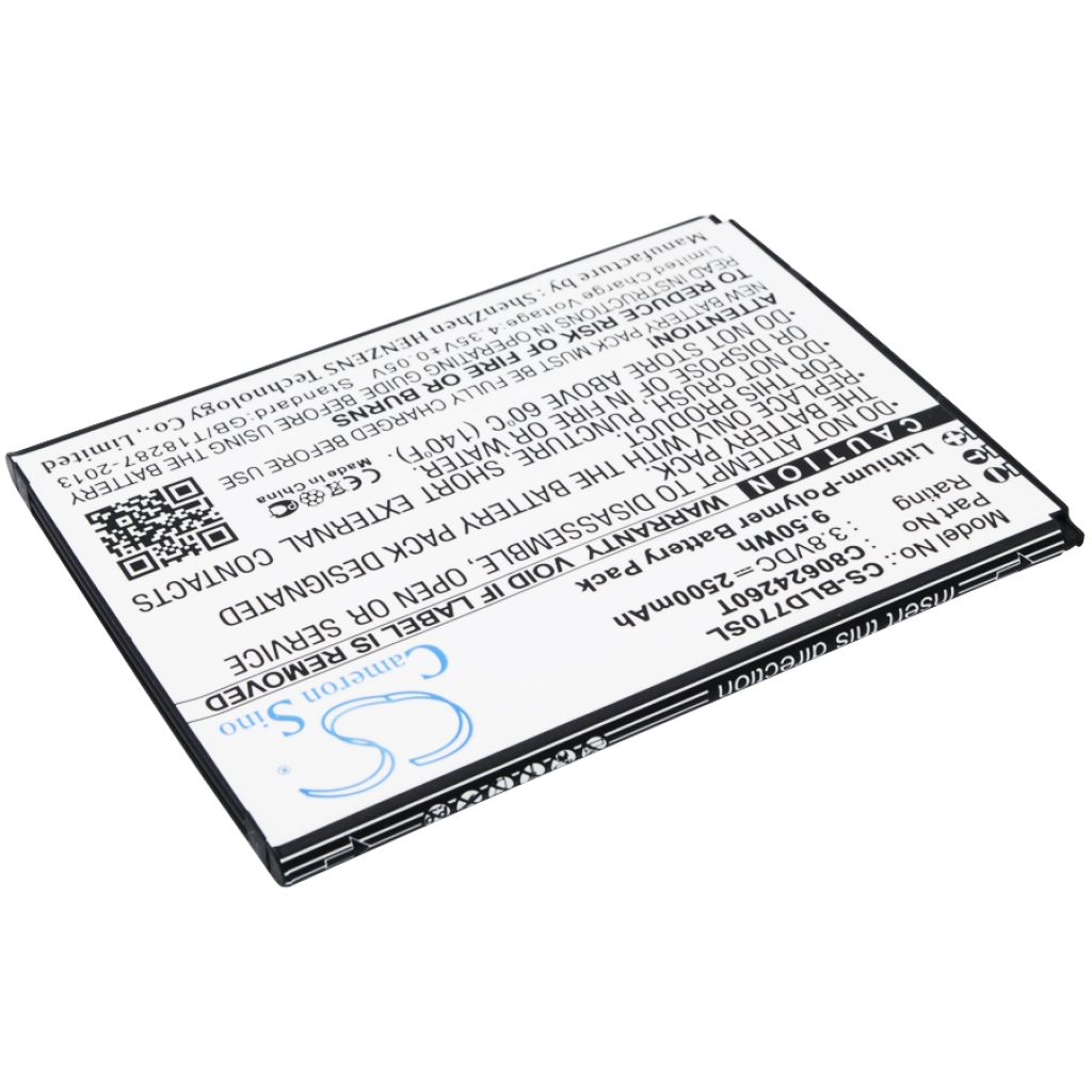 Batterie de téléphone portable BLU CS-BLD770SL