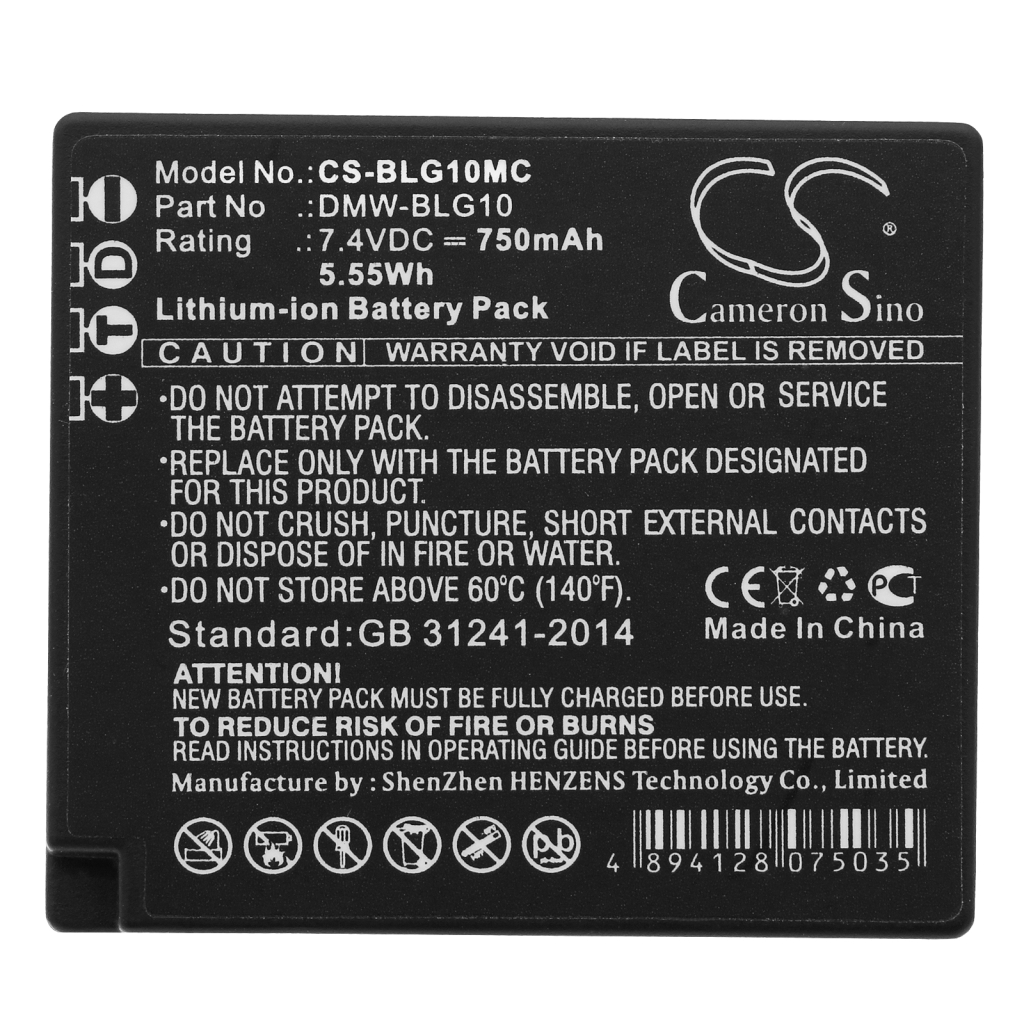 Batterie de l'appareil photo Panasonic Lumix DMC-GF3C