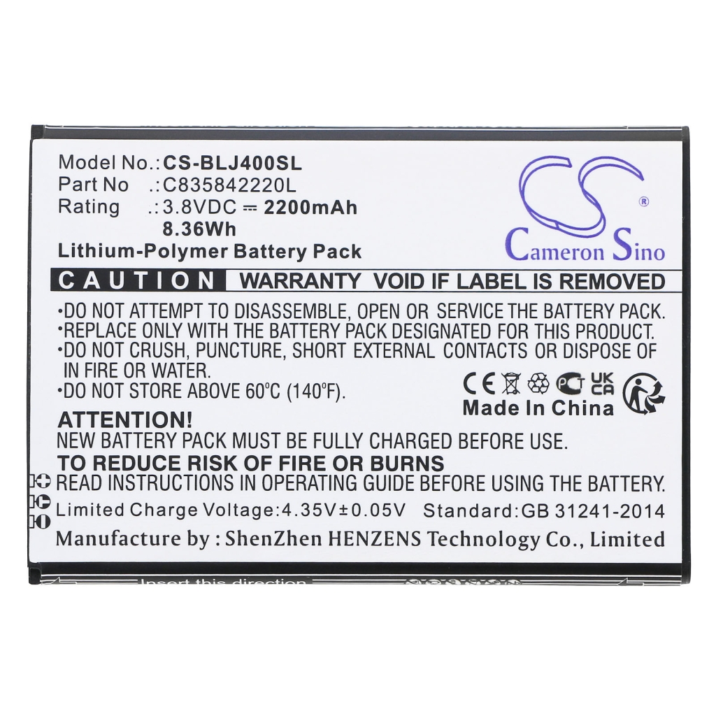 Batterie de téléphone portable BLU CS-BLJ400SL