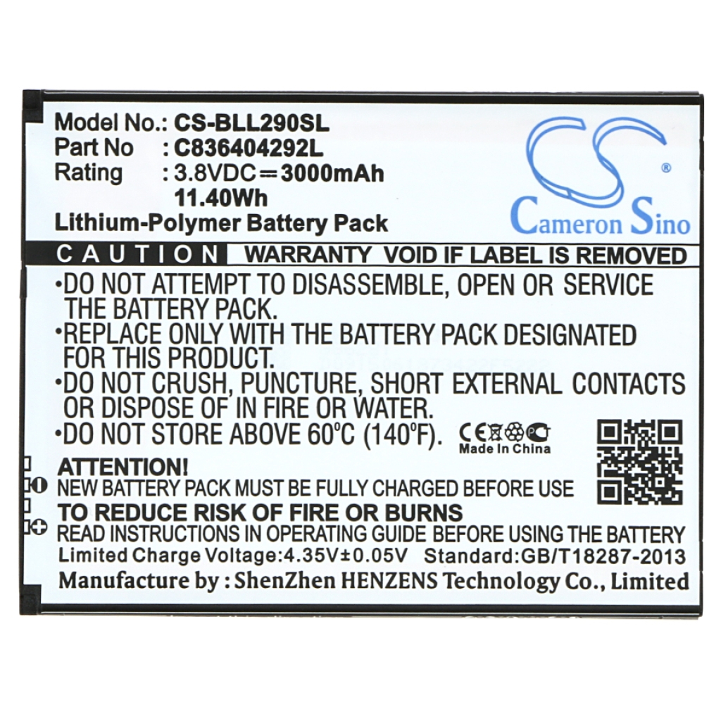 Batterie de téléphone portable BLU CS-BLL290SL