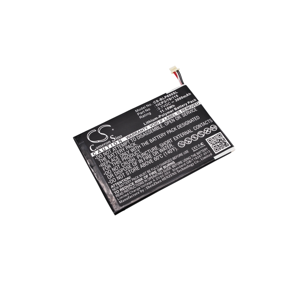 Remplacement de batterie compatible pour BLU 1ICP3/79/115