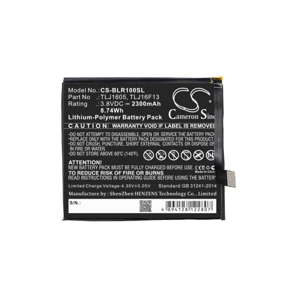 Batterie de téléphone portable BLU CS-BLR100SL