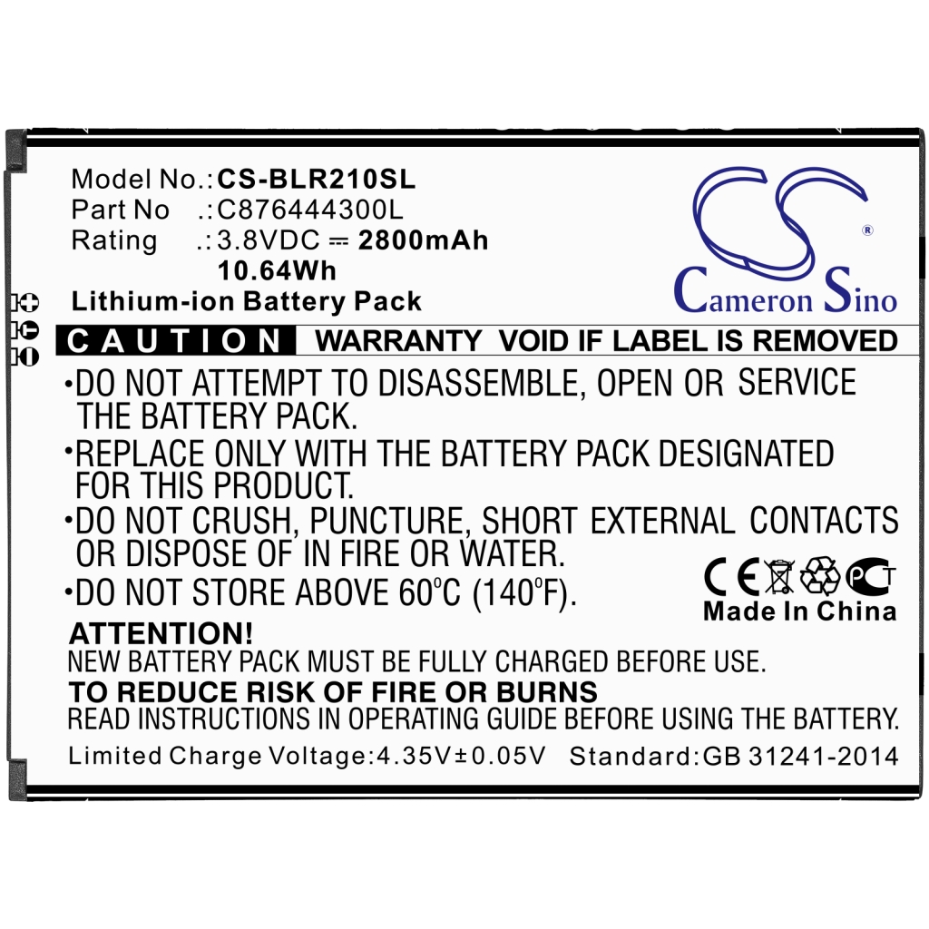 Batterie de téléphone portable BLU CS-BLR210SL