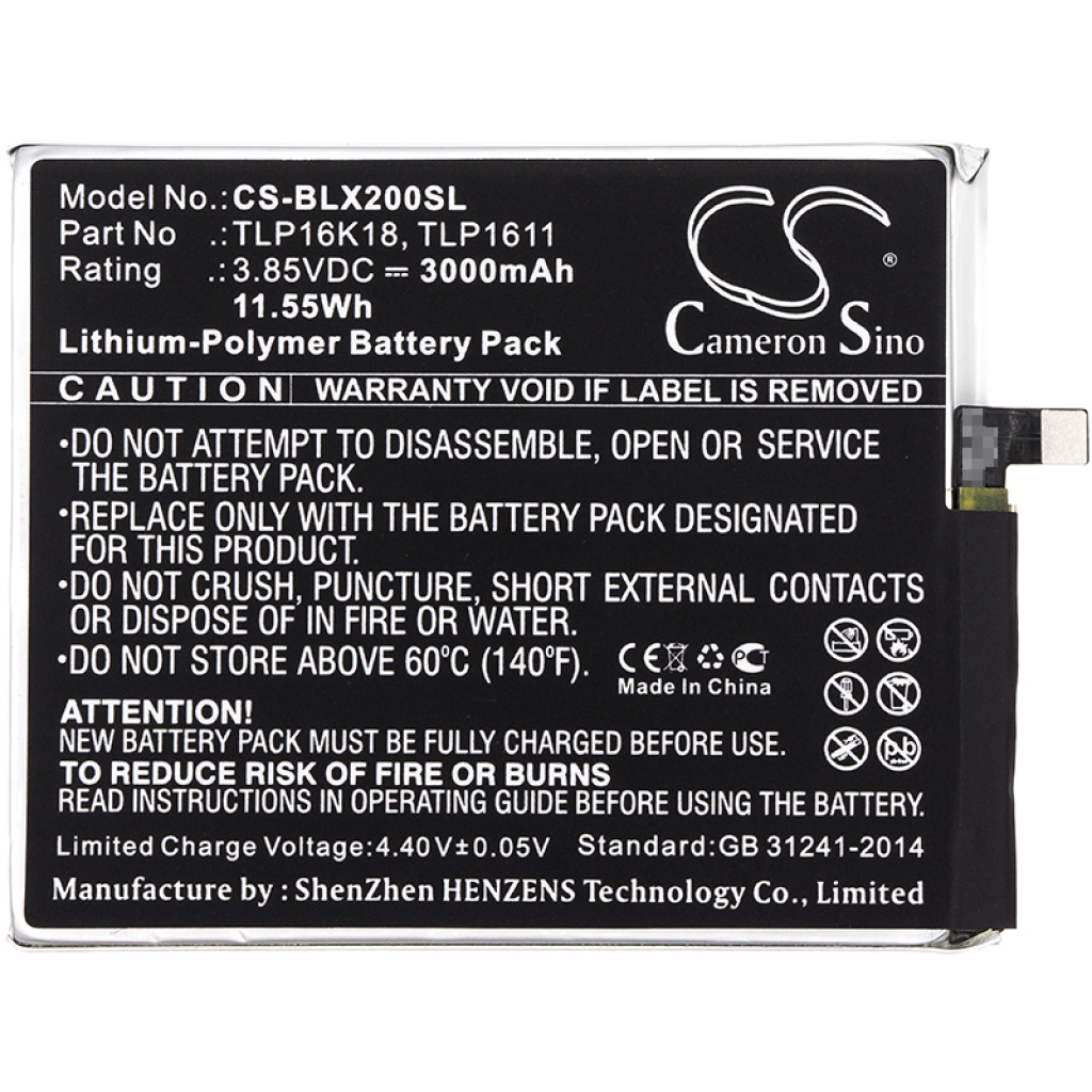 Batterie de téléphone portable BLU CS-BLX200SL