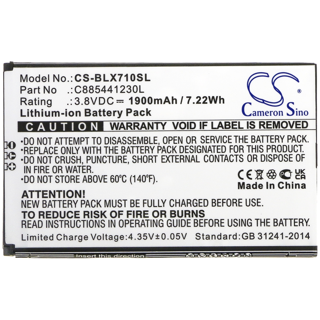 Batterie de téléphone portable BLU CS-BLX710SL