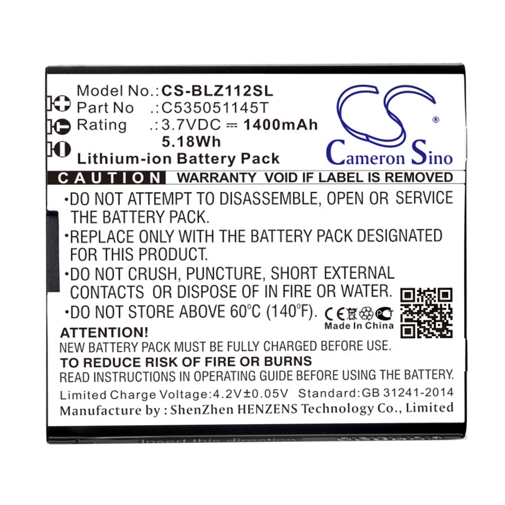 Batterie de téléphone portable BLU CS-BLZ112SL