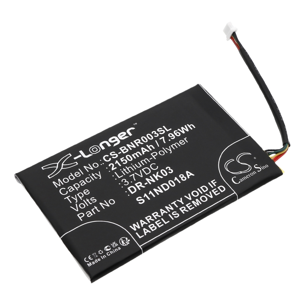 Ebook, eReader Batterie Barnes & noble CS-BNR003SL