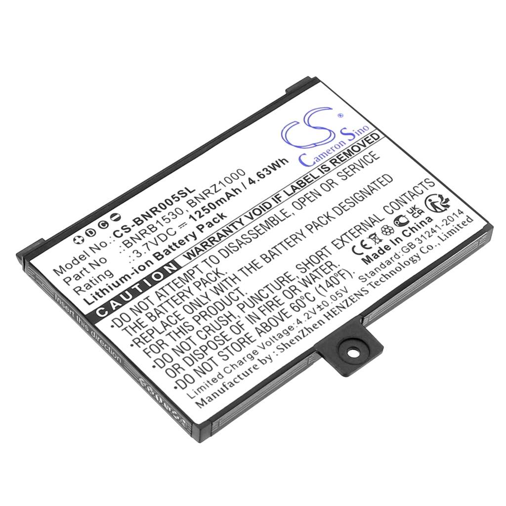 Ebook, eReader Batterie Barnes & noble CS-BNR005SL