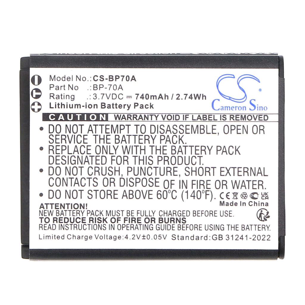 Batterie de l'appareil photo Samsung ES74