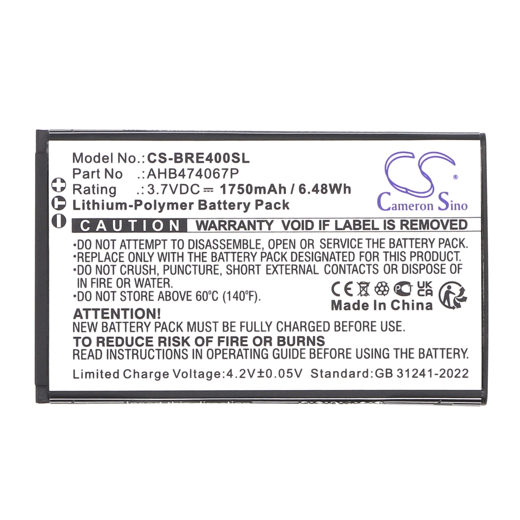 Batterie de téléphone portable Brondi CS-BRE400SL