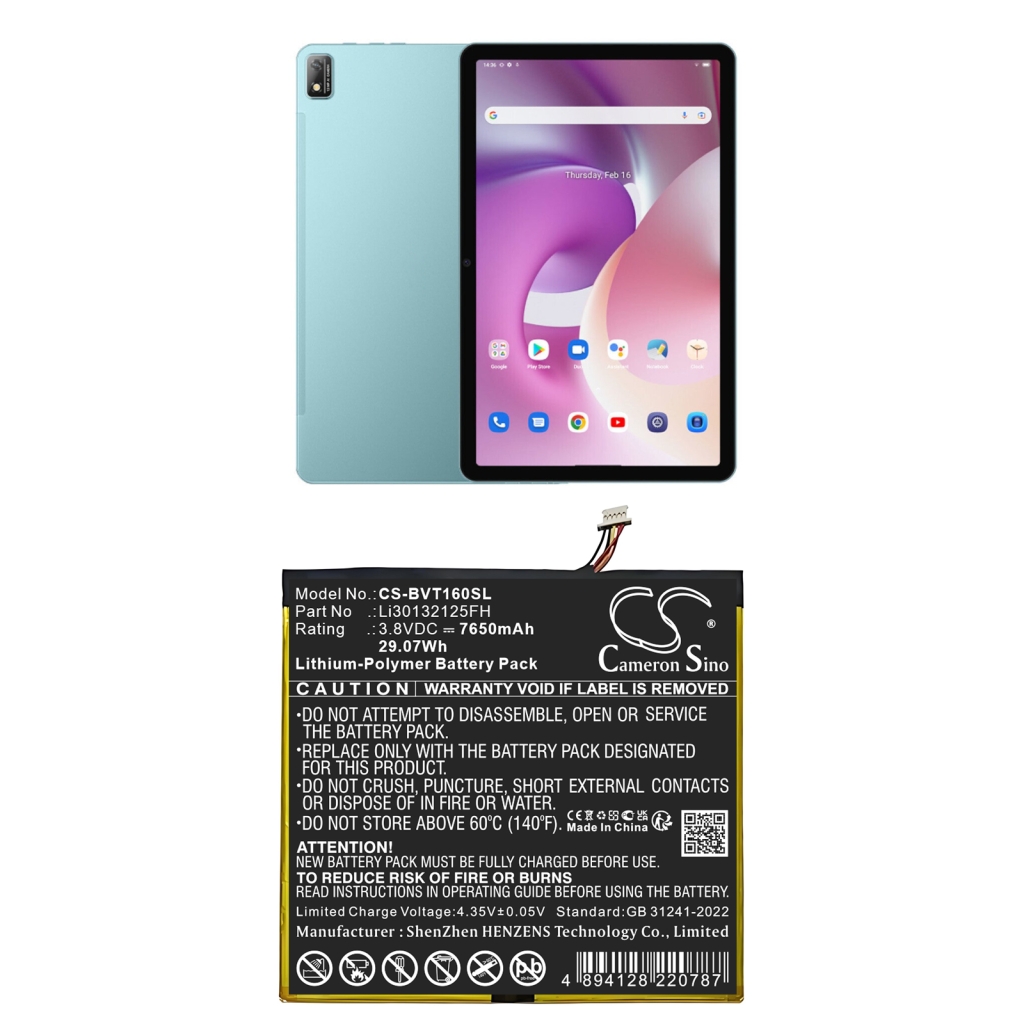 Tablet-PC Akkus Blackview CS-BVT160SL