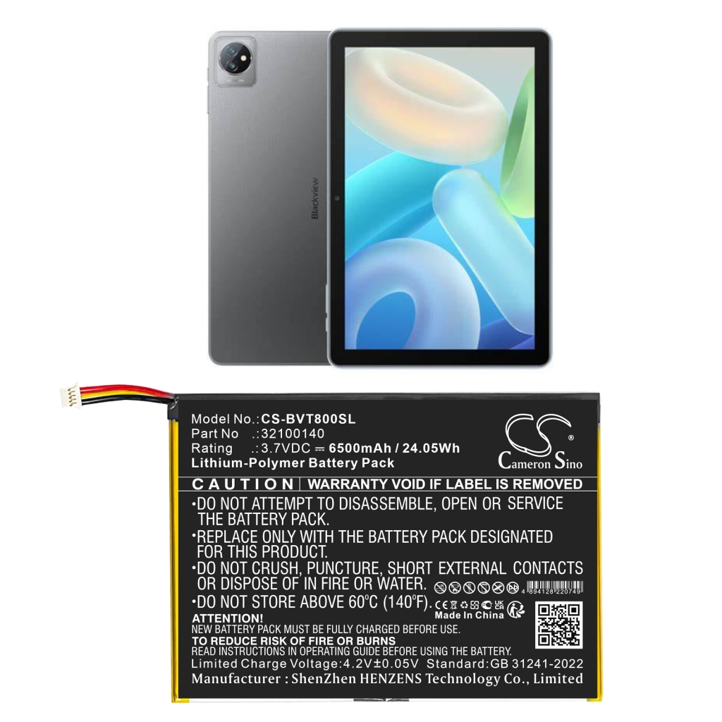 Tablet-PC Akkus Blackview CS-BVT800SL