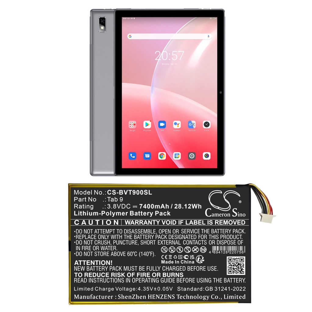 Tablet-PC Akkus Blackview CS-BVT900SL