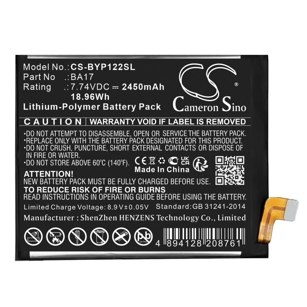 Batterie de téléphone portable Vivo CS-BYP122SL
