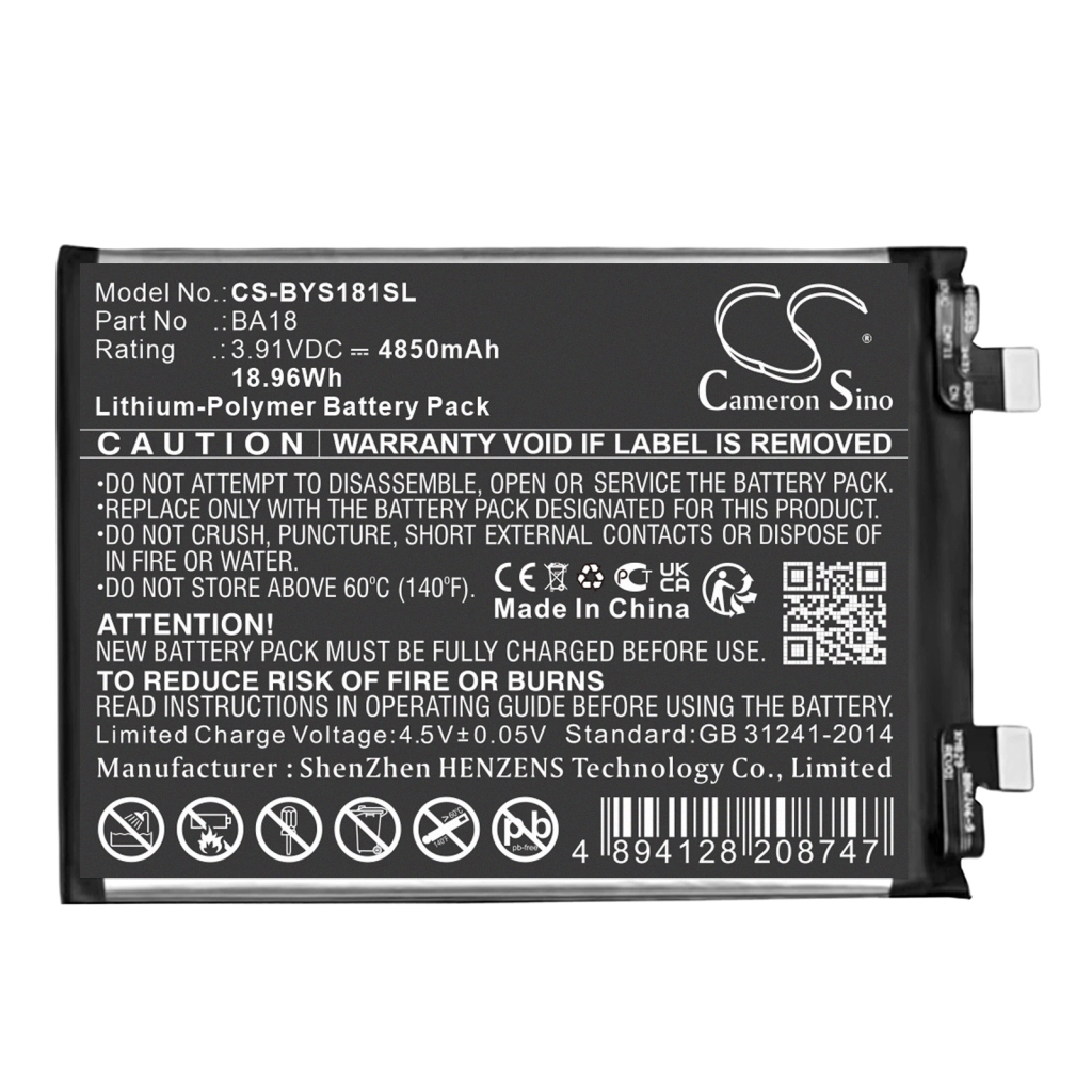 Batterie de téléphone portable Vivo CS-BYS181SL