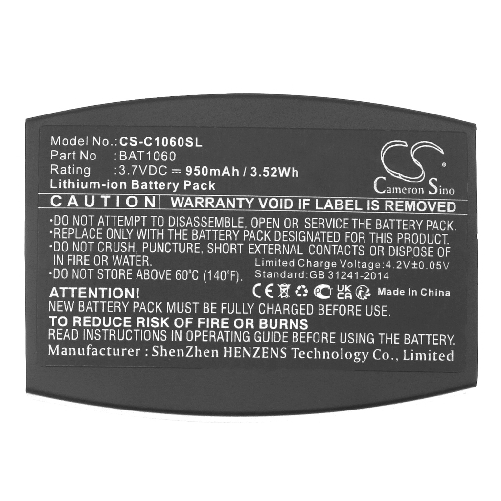 Batterie de casque d'écoute sans fil 3M CS-C1060SL