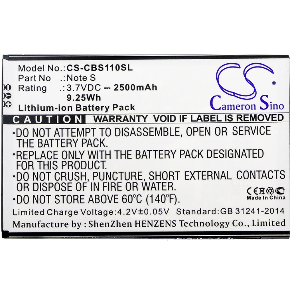 Batterie de téléphone portable Cubot CS-CBS110SL