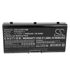 Remplacement de batterie compatible pour HASEE PB50BAT-6,PB50BAT-6-62
