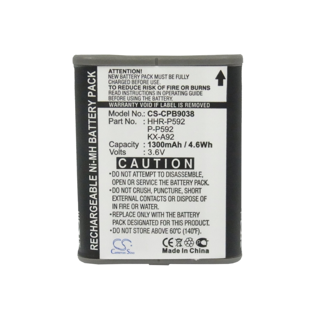 Akku kompatibel mit AT&T GP IBM Panasonic Radio Shack Sony SOUTHWESTERN BELL V Tech CS-CPB9038