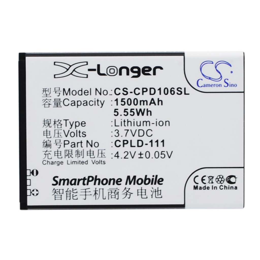Batterie de téléphone portable Coolpad CS-CPD106SL