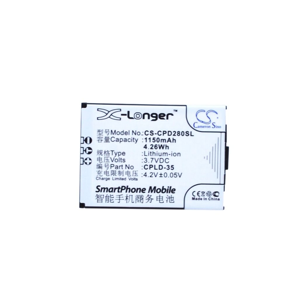 Batterie de téléphone portable Coolpad CS-CPD280SL