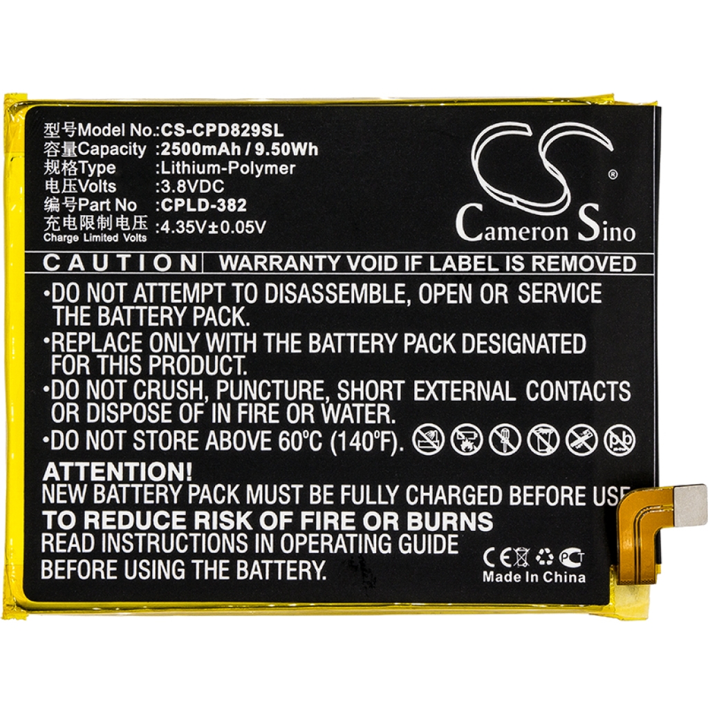 Batterie de téléphone portable Coolpad CS-CPD829SL