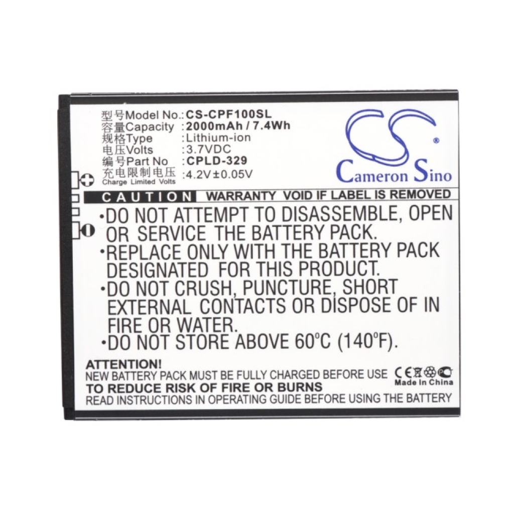 Batterie de téléphone portable Coolpad CS-CPF100SL