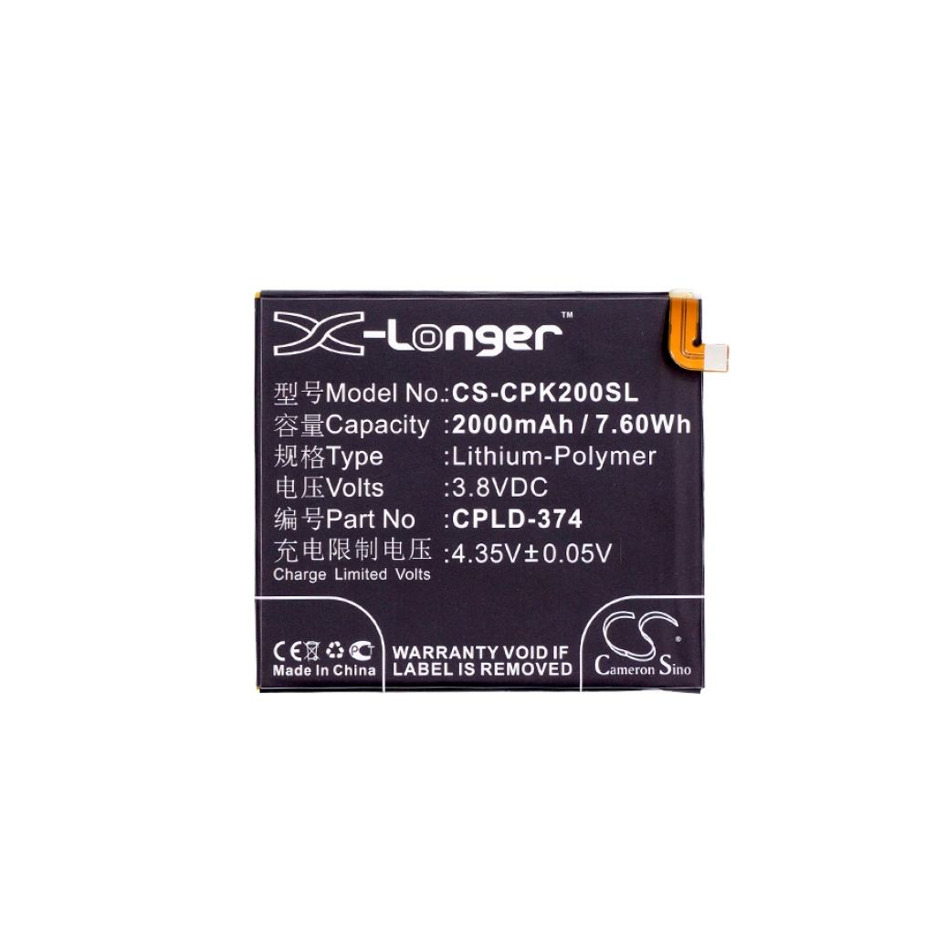 Batterie de téléphone portable Coolpad CS-CPK200SL