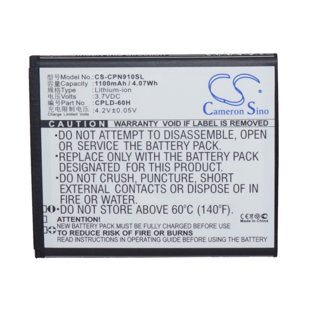 Batterie de téléphone portable Coolpad CS-CPN910SL