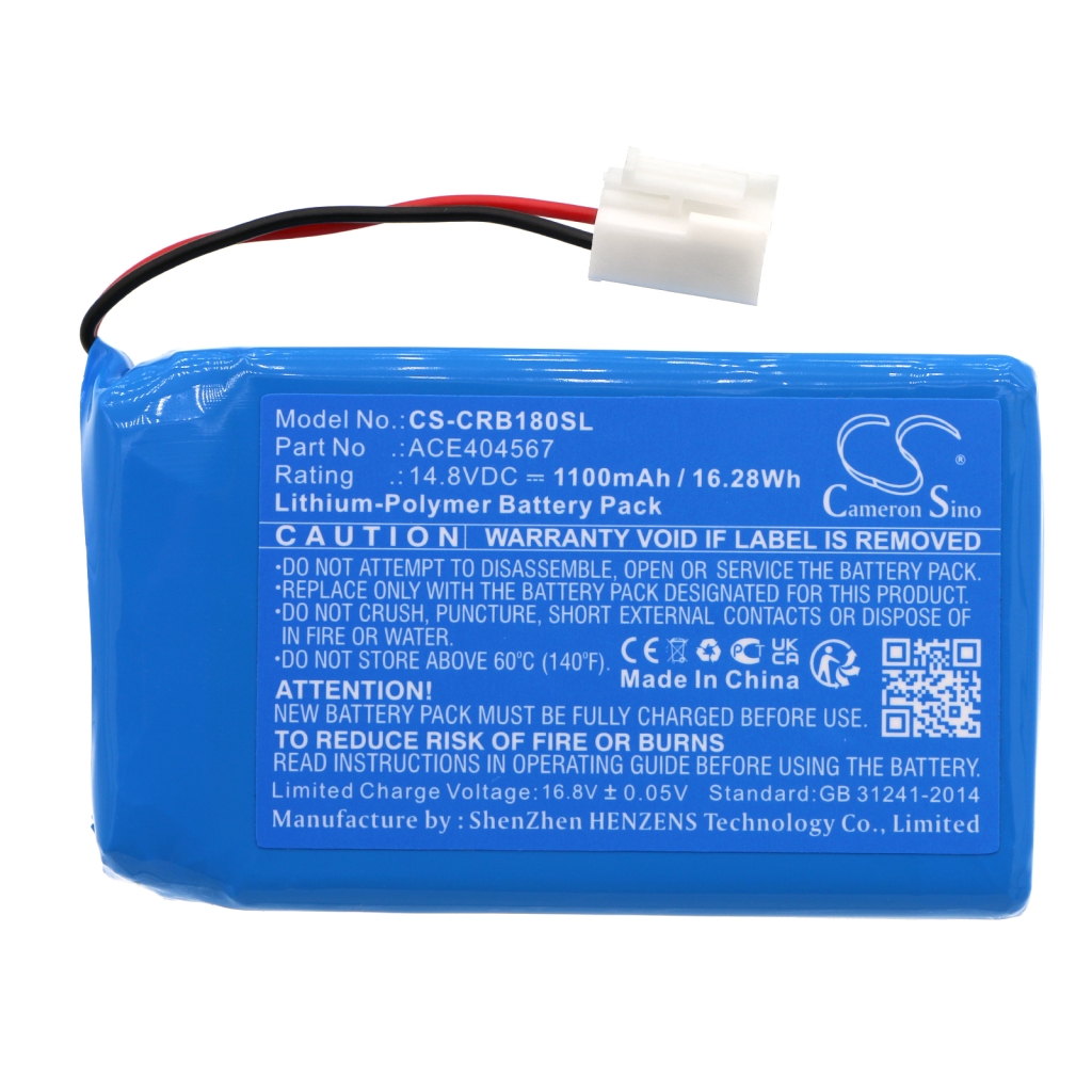 Remplacement de batterie compatible pour COBRA ACE404567