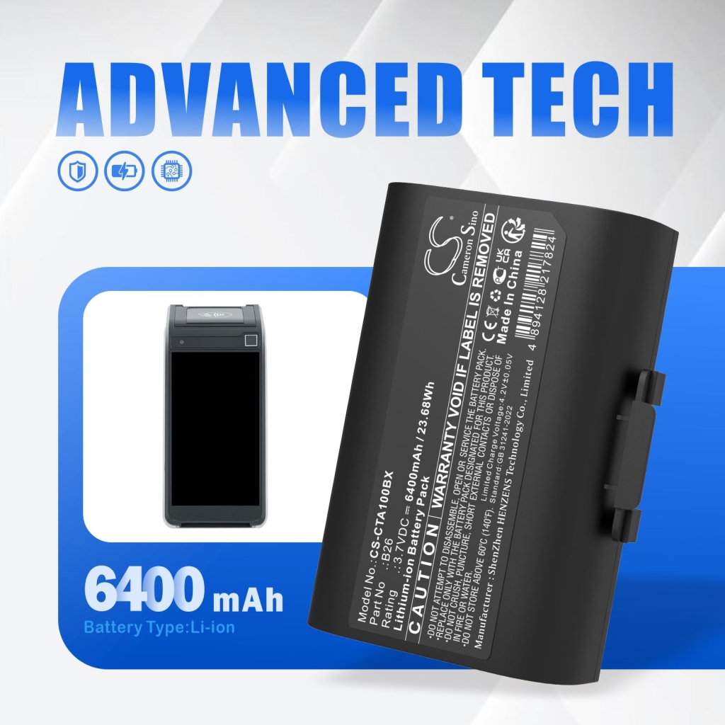 Payment Terminal Battery Castles CS-CTA100BX