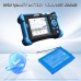 Marketingbild: blauer Pouch-Akku CS-CTR606SL neben G-LINK OTDR-Glasfaser-Testgerät