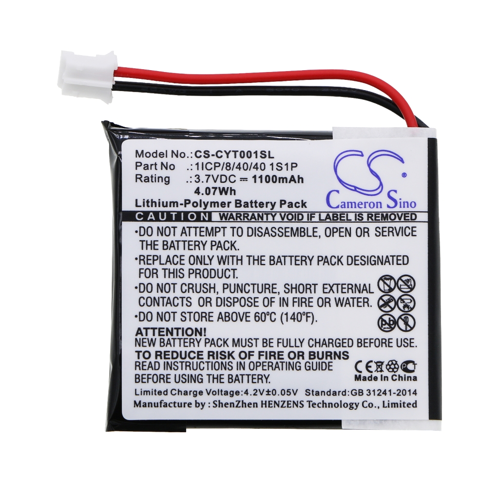 Remplacement de batterie compatible pour Coyote 1ICP/8/40/40 1S1P