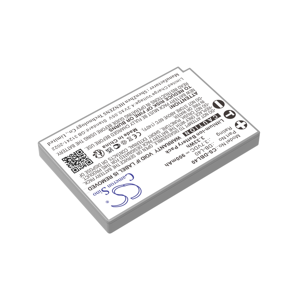Batterie de l'appareil photo Sanyo CS-DBL40