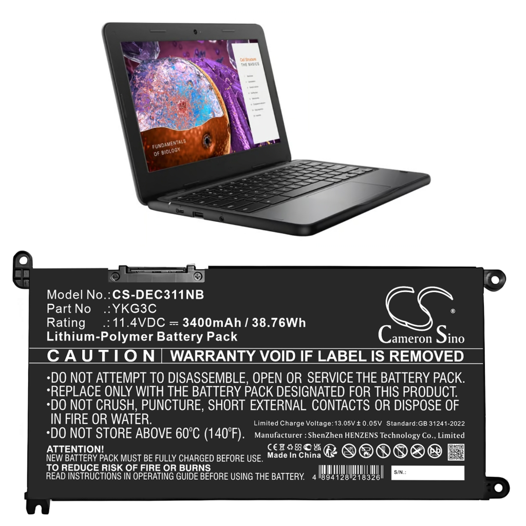 Batteries Remplace 0YKG3C