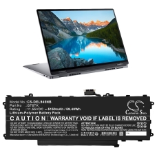 Remplacement de batterie compatible pour DELL GT6TK,K2CPY
