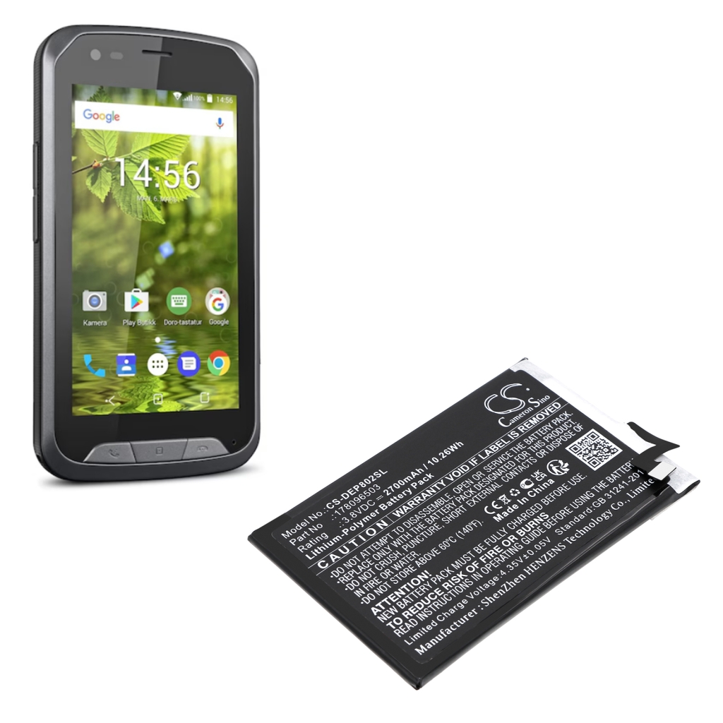 Batterie de téléphone portable Doro CS-DEP802SL