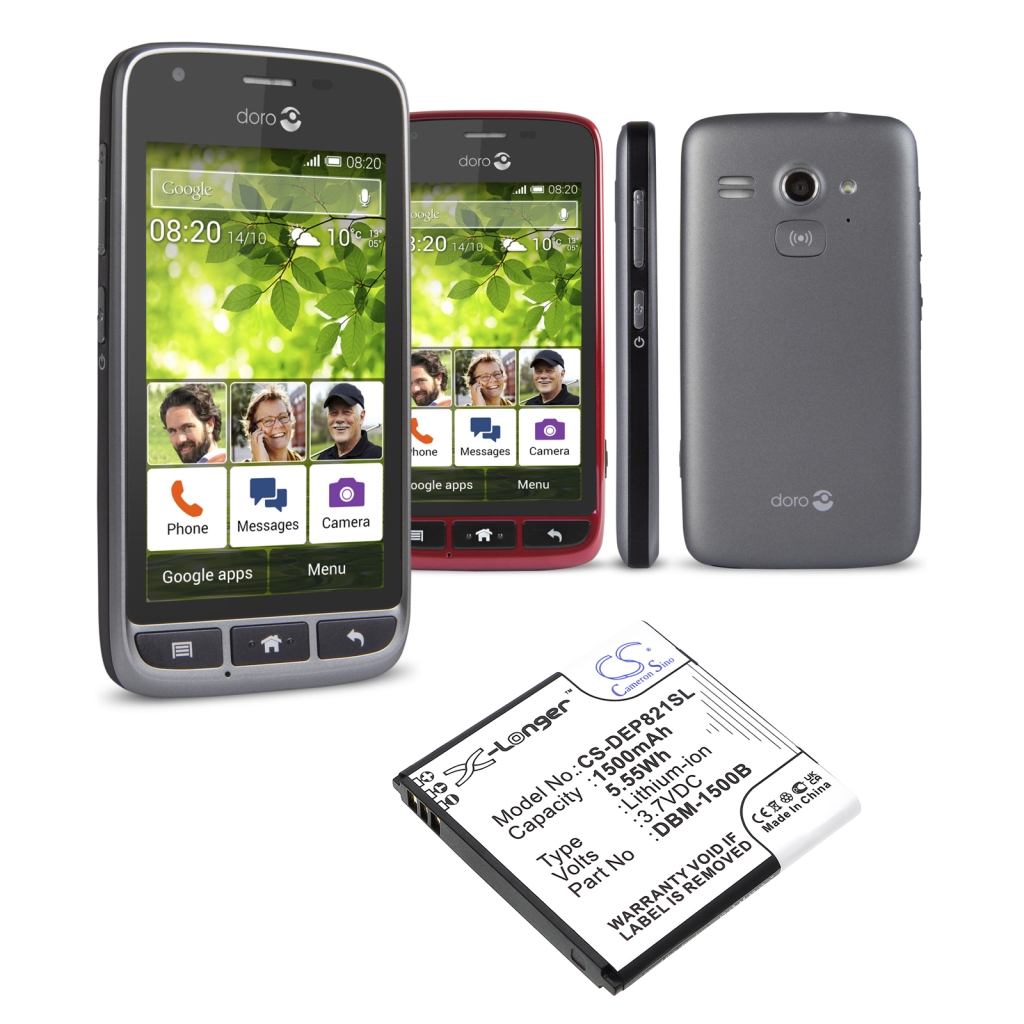 Batterie de téléphone portable Doro CS-DEP821SL