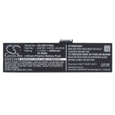 Remplacement de batterie compatible pour DELL 0VJF0X,HXFHF,VJF0X