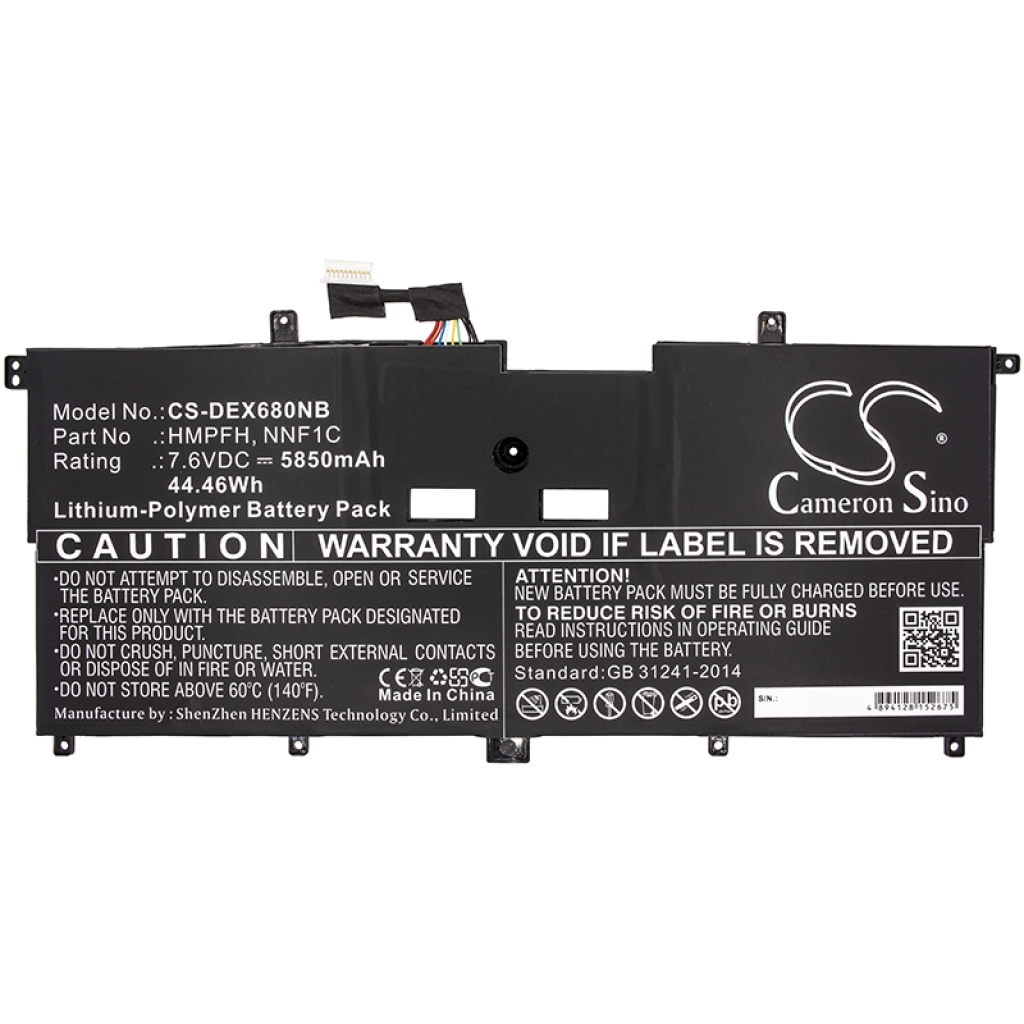Batterie pour ordinateur portable DELL XPS 9365 2-in-1