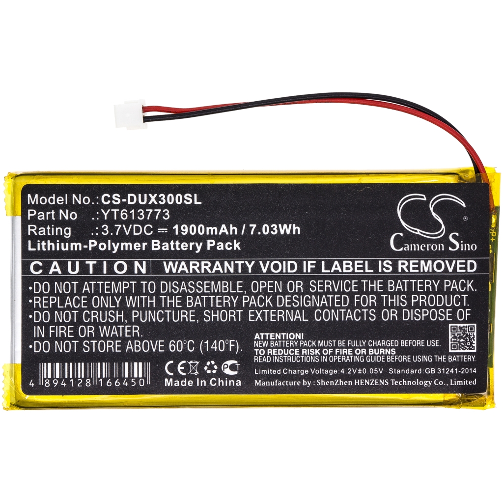 MP3, MP4, MP4, PMP Batterie Xduoo CS-DUX300SL