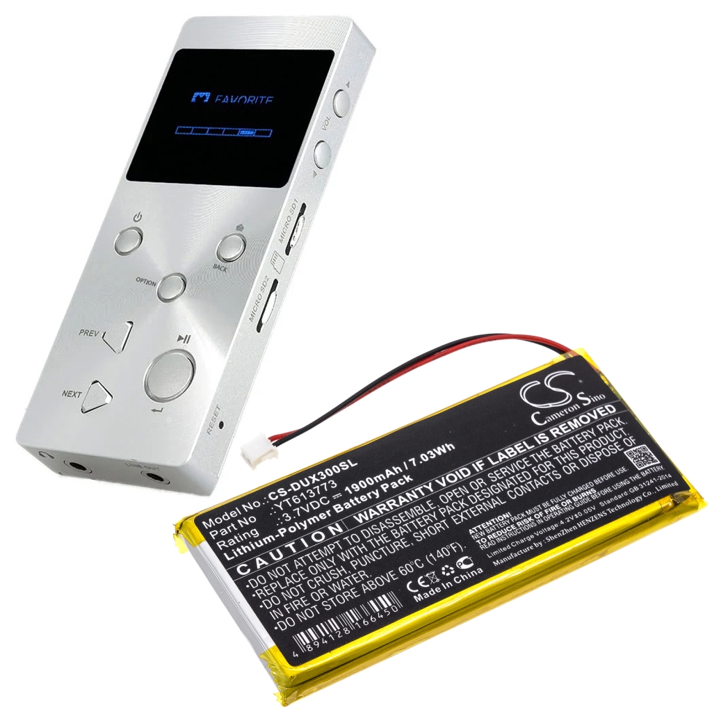 MP3, MP4, MP4, PMP Batterie Xduoo CS-DUX300SL