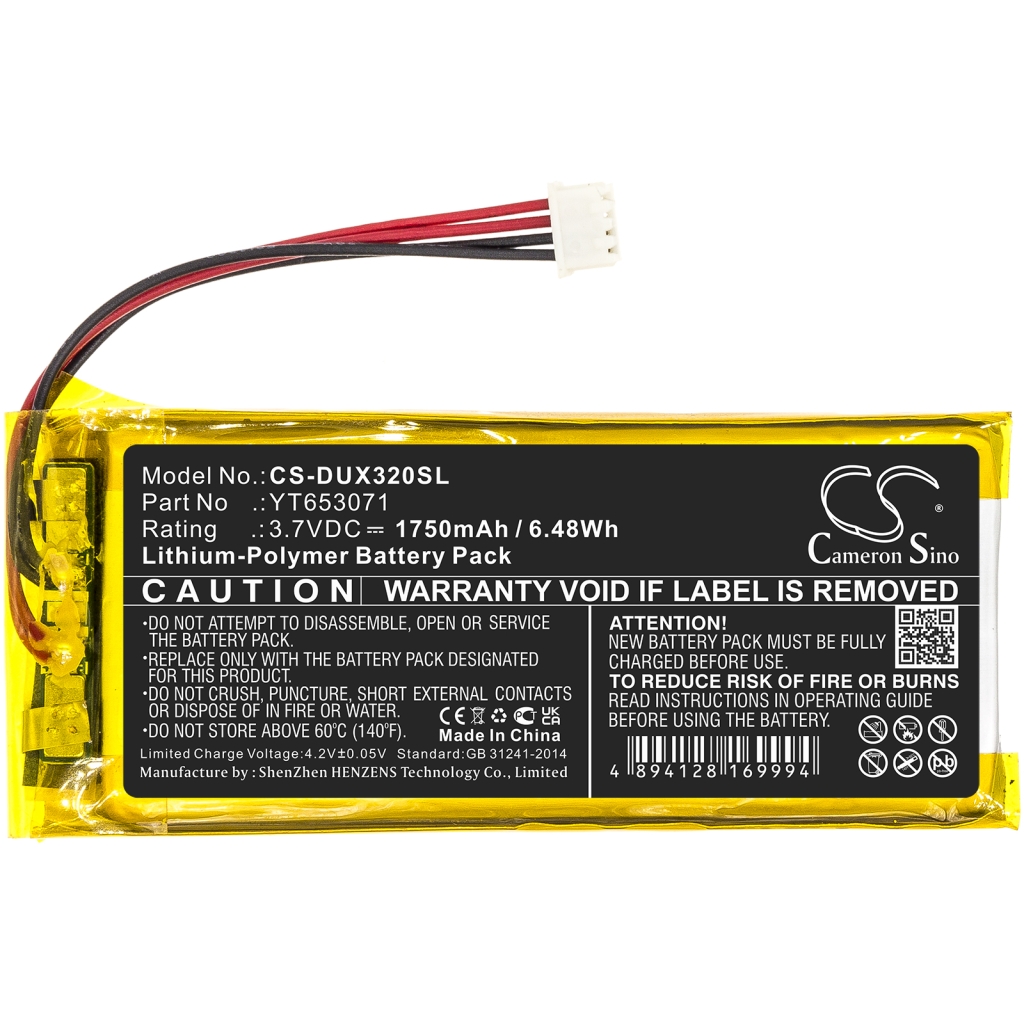 MP3, MP4, MP4, PMP Batterie Xduoo CS-DUX320SL