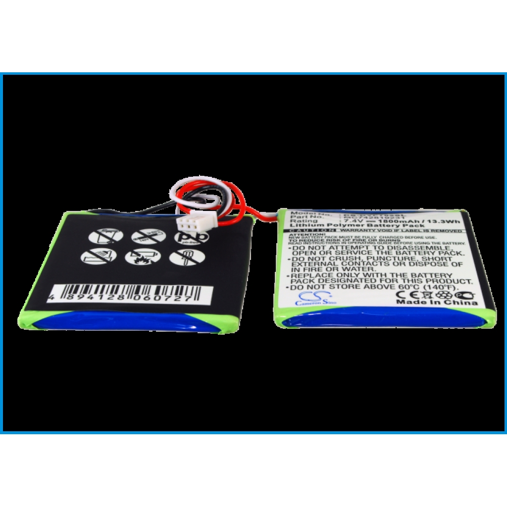 Remplacement de batterie compatible pour DUAL MC742819231