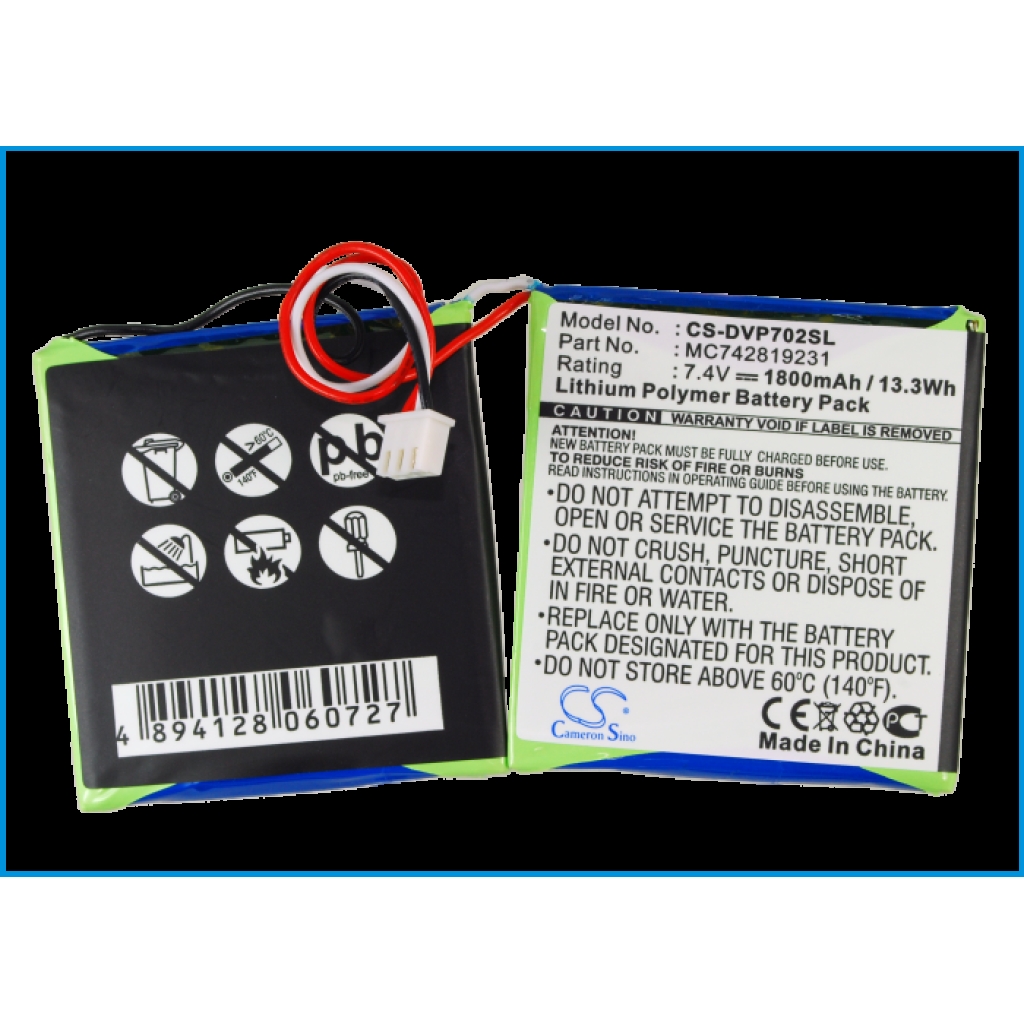Remplacement de batterie compatible pour DUAL MC742819231
